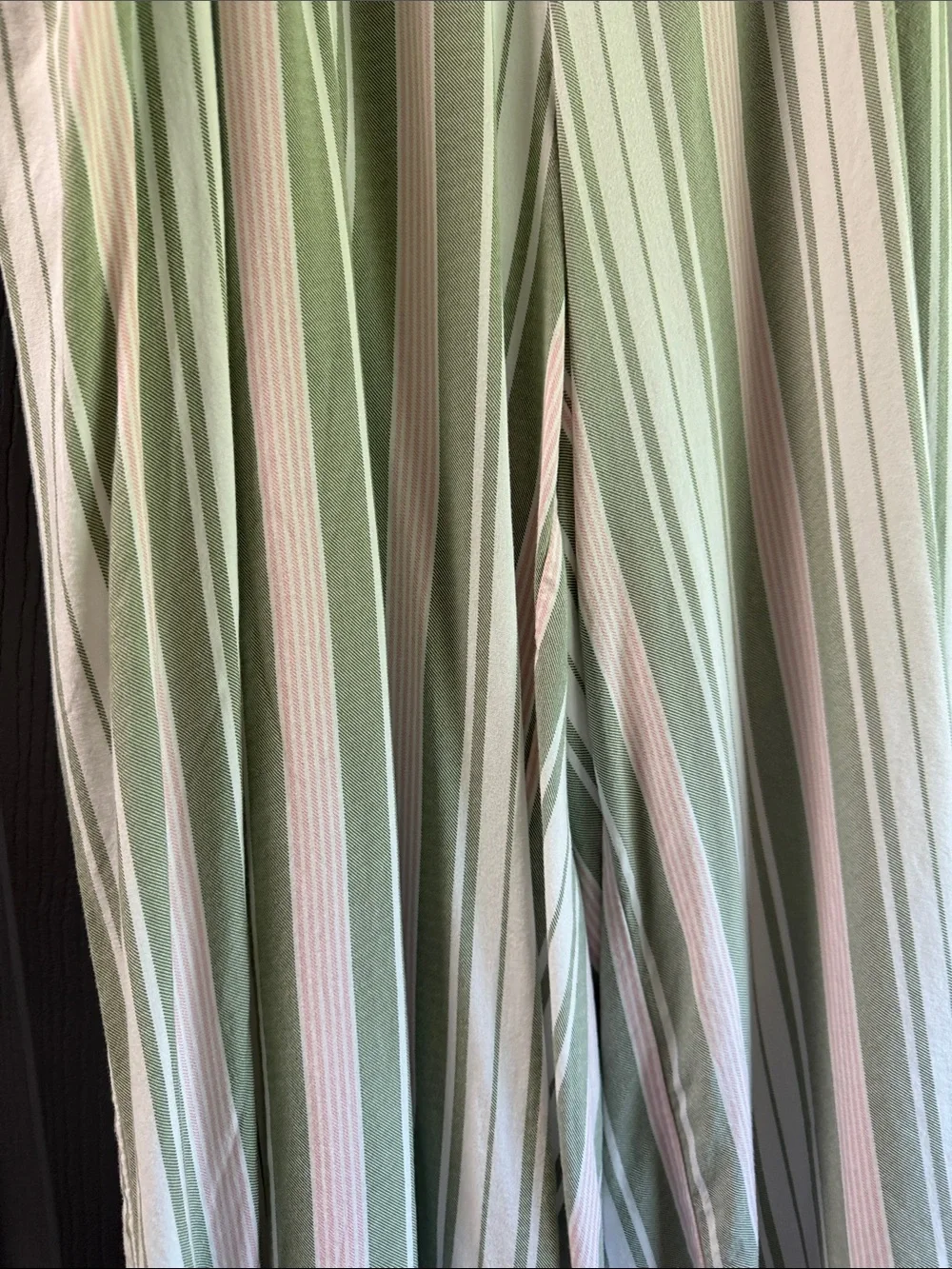 torrid Striped Wide-Leg Women’s Pants - Green & White & Pink - Picture 2 of 5